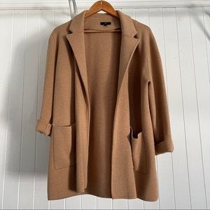 J. Crew Sophie Sweater Blazer Camel Size XL